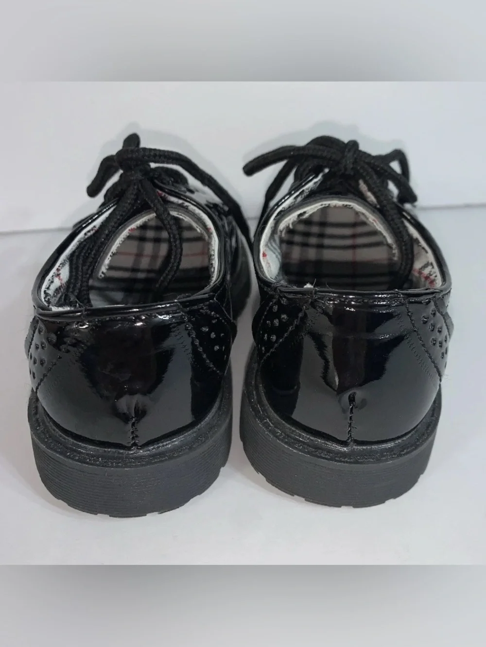 Boy's Girl's Classic Lace-Up Oxford Shoes  School Uniform Flats Loafer 6.5US/23E